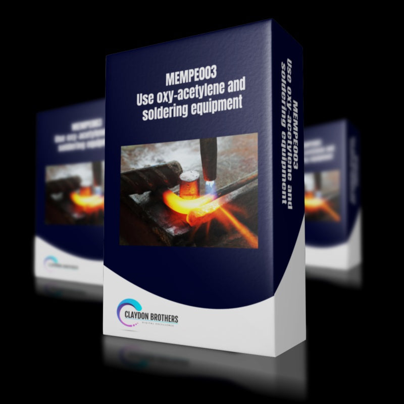 MEMPE003 - Use oxyacetylene and soldering equipment (Release 1)