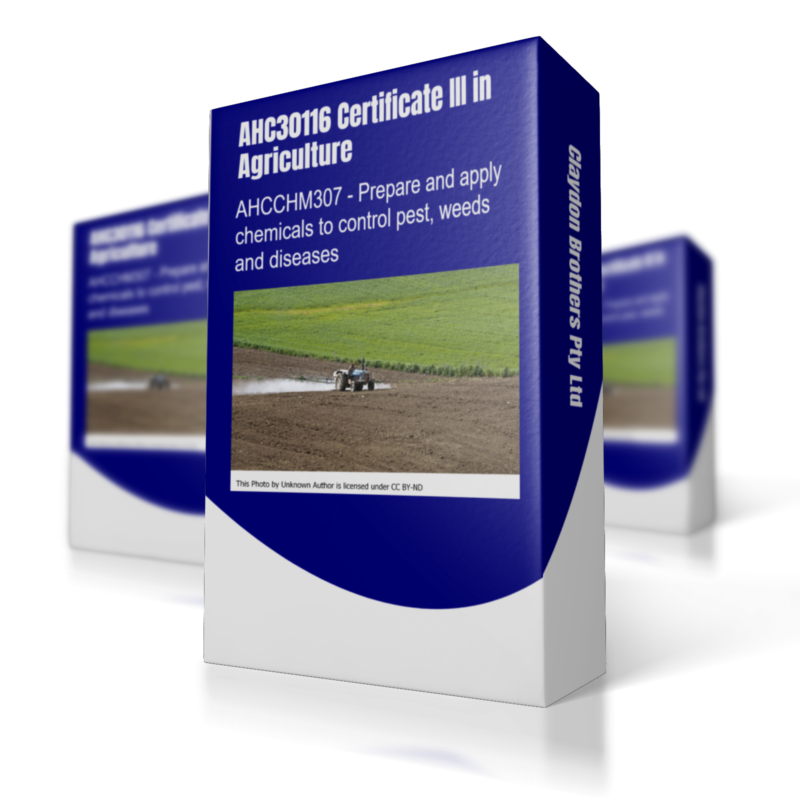 AHCCHM307 - Learning Guide and Assessments -