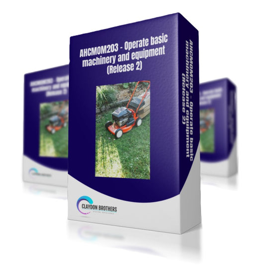 AHCMOM203 - Operate basic machinery and equipment (Release 2)