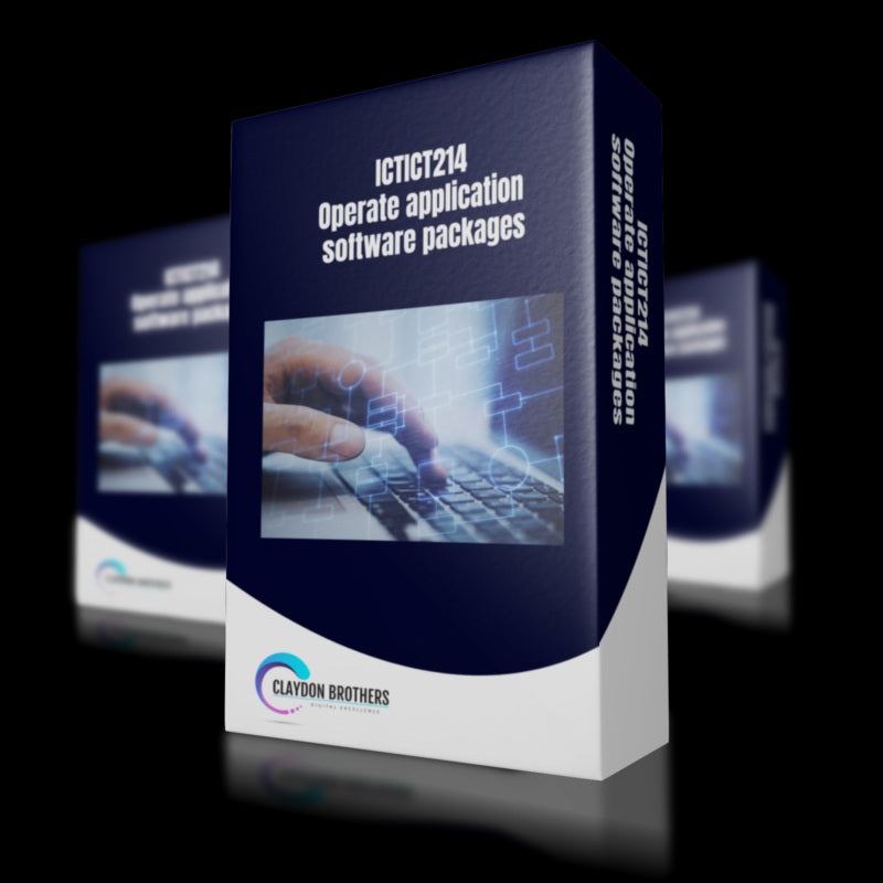 ICTICT214 - Operate application software packages (Release 2)