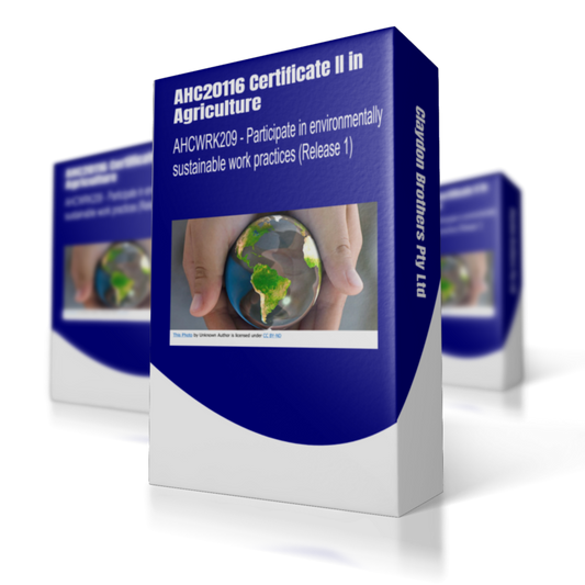 AHCWRK209 - Participate in environmentally sustainable work practices (Release 1)