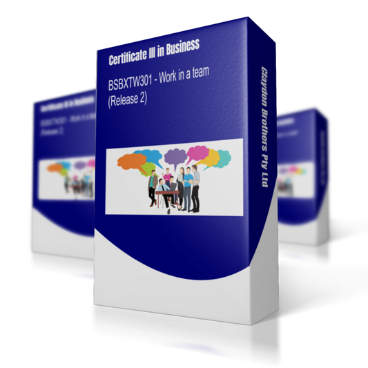 BSBXTW301 - Work in a team