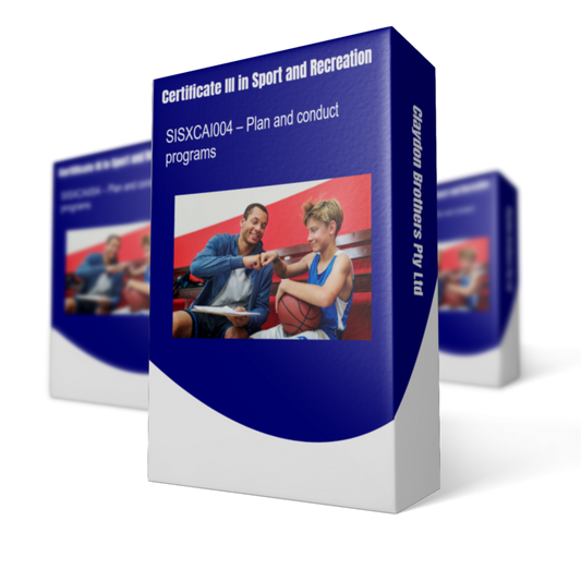 SISXCAI004 - Plan and conduct programs (Release 1)